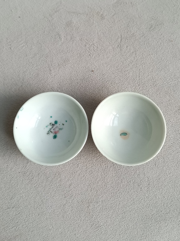 古玩陶瓷粉彩團龍紋杯拍賣，當前價格266元