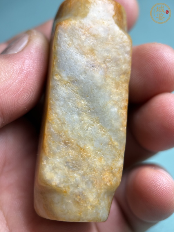 古玩玉器漢代紅沁玉琮真品鑒賞圖