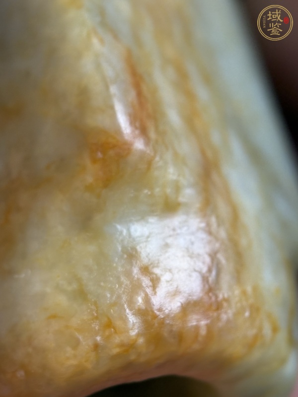 古玩玉器漢代紅沁玉琮真品鑒賞圖