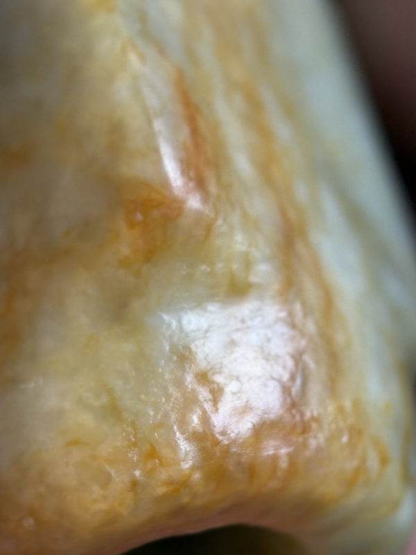 古玩玉器漢代紅沁玉琮拍賣,當前價格21600元