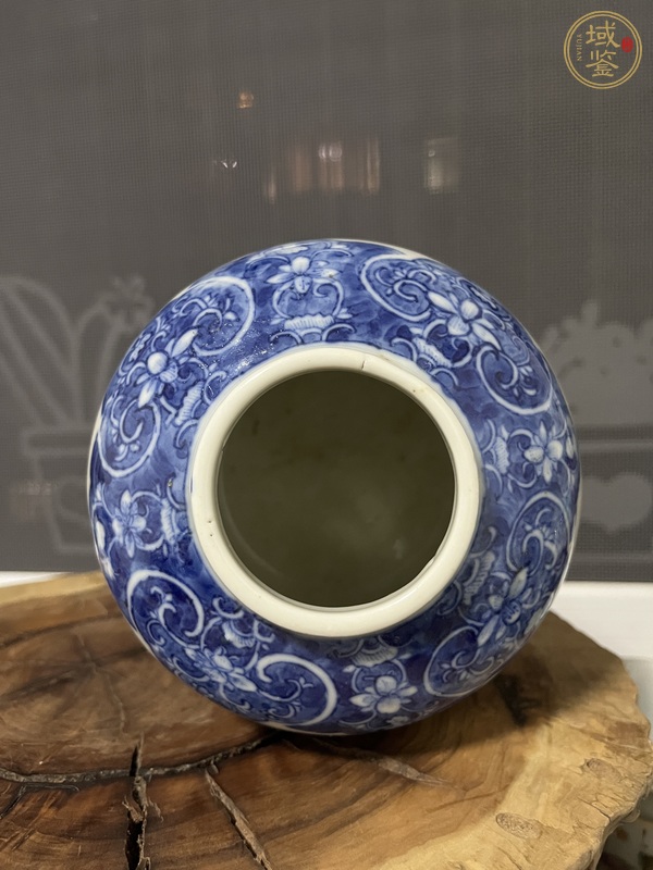 古玩陶瓷青花花鳥紋罐真品鑒賞圖
