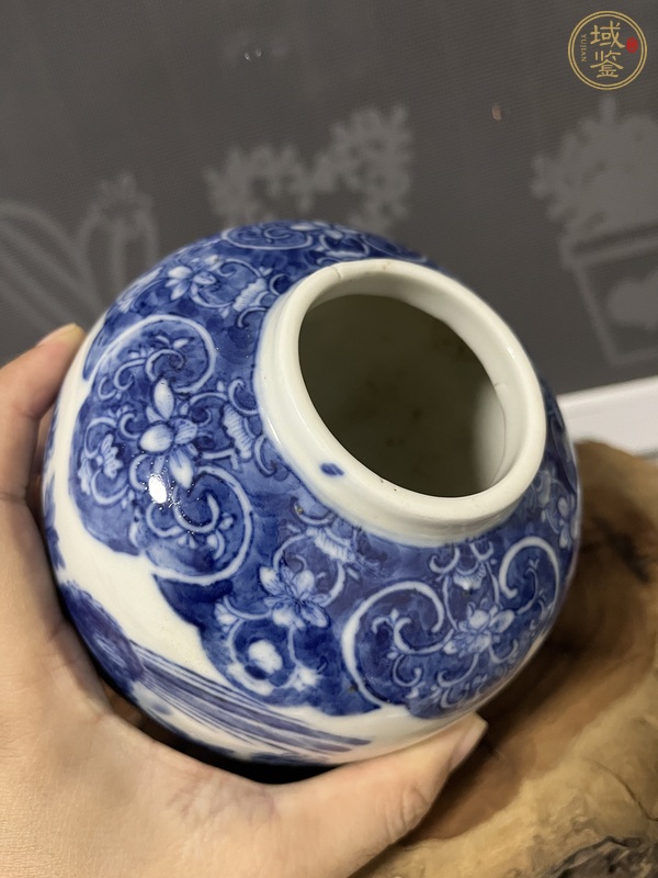 古玩陶瓷青花花鳥紋罐真品鑒賞圖