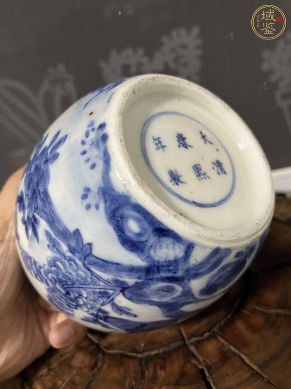古玩陶瓷青花花鳥紋罐真品鑒賞圖