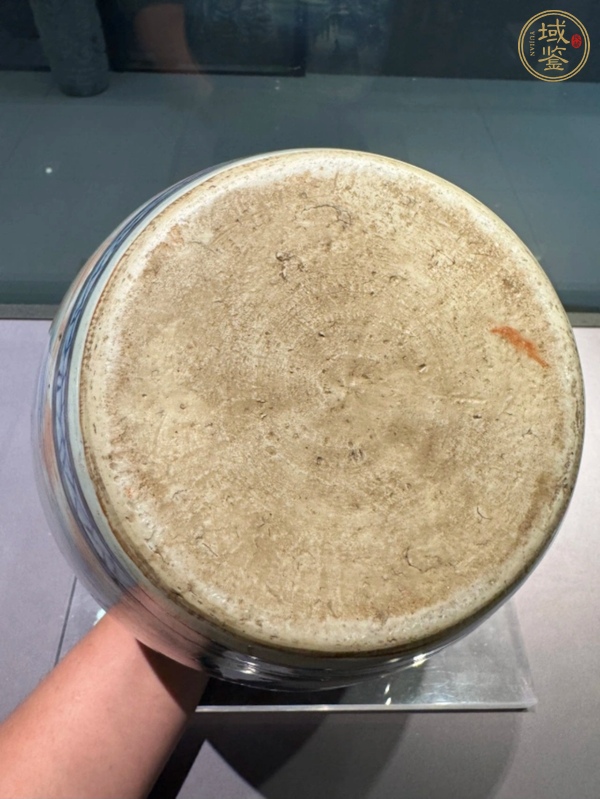 古玩陶瓷青花加彩罐真品鑒賞圖