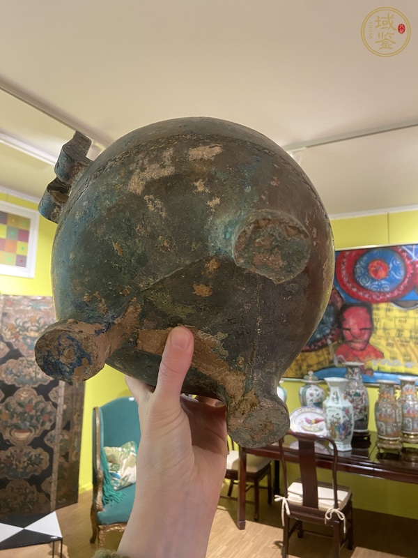古玩銅器鐓鼎真品鑒賞圖
