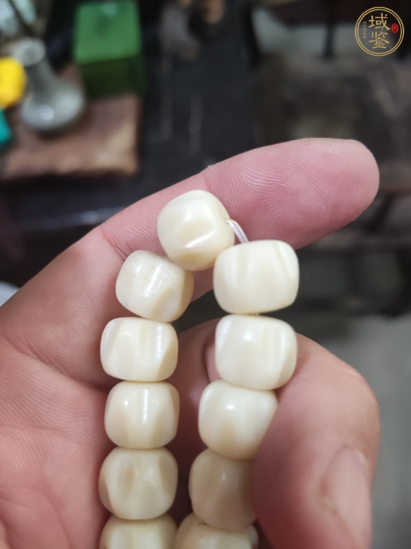 古玩玉器骨質手串真品鑒賞圖