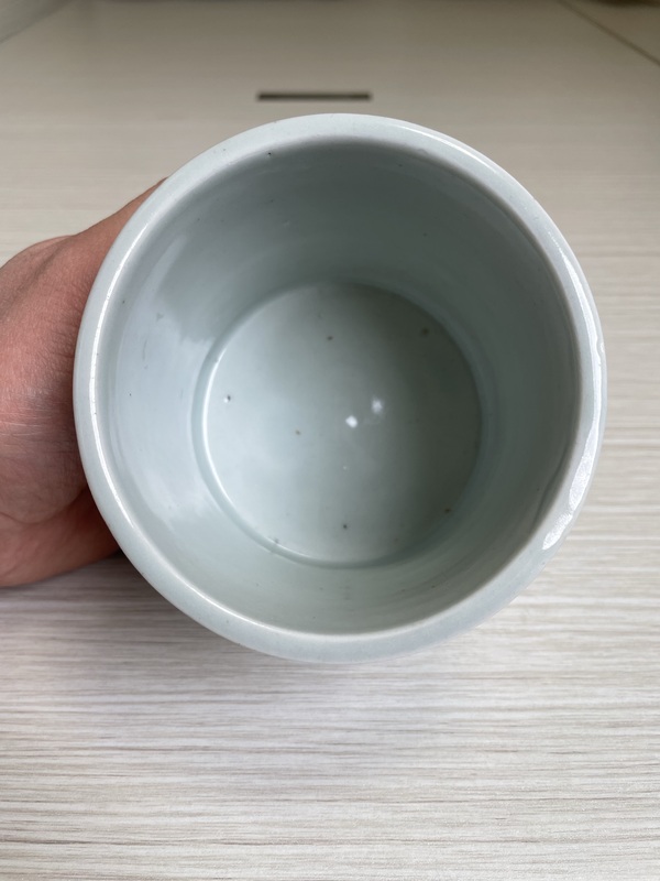 古玩陶瓷清中期 大明成化年制款 嬰戲圖香爐拍賣，當(dāng)前價格800元