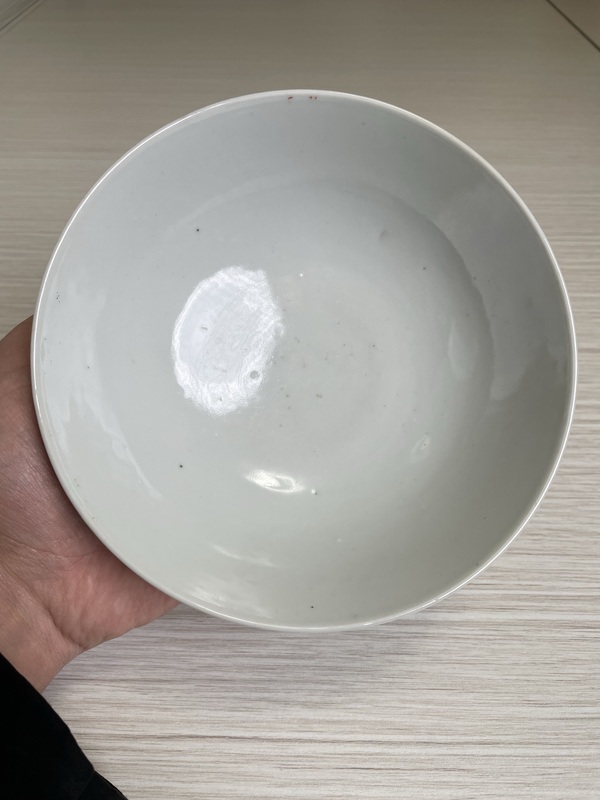 古玩陶瓷民國 名家粉彩詩文梅花大碗拍賣,當前價格650元