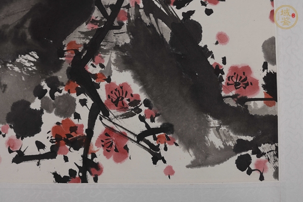 古玩字畫紅梅圖真品鑒賞圖