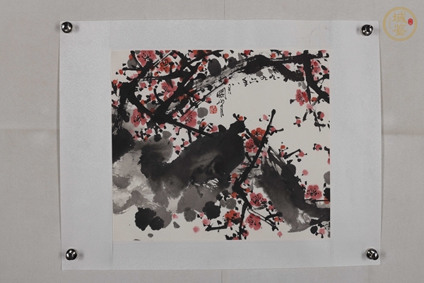 古玩字畫紅梅圖真品鑒賞圖