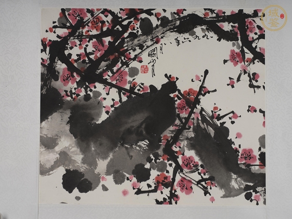 古玩字畫紅梅圖真品鑒賞圖