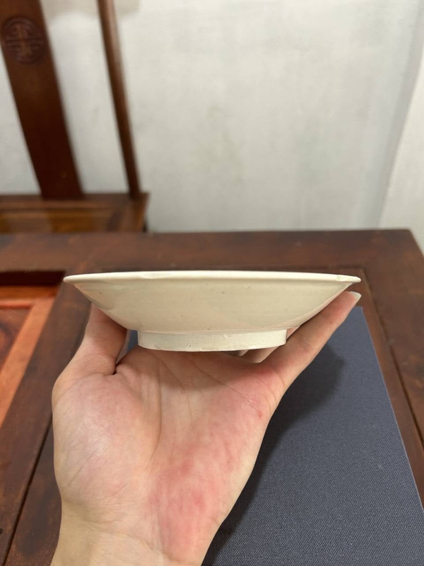 古玩陶瓷館藏級五代十國定窯白瓷葵口洗拍賣，當前價格5980元