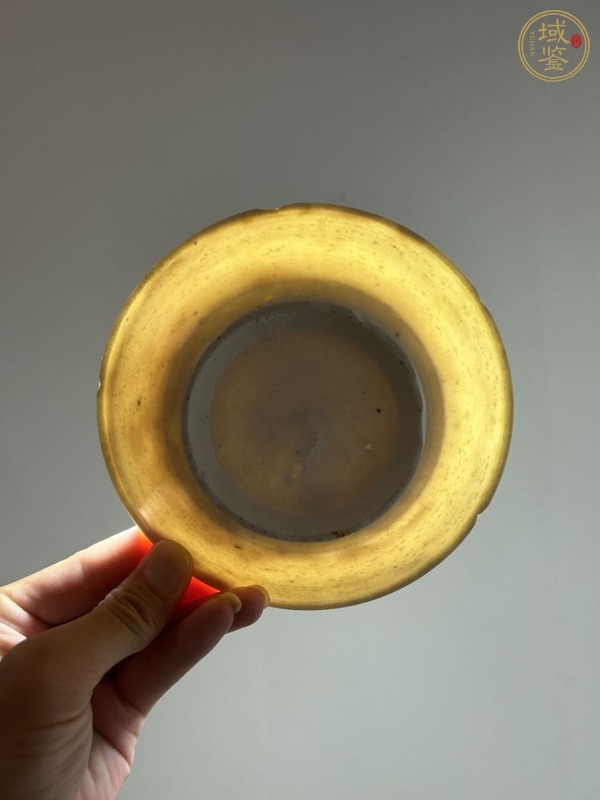 古玩陶瓷定窯白瓷葵口洗真品鑒賞圖