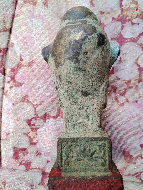 古玩銅器佛首印真品鑒賞圖