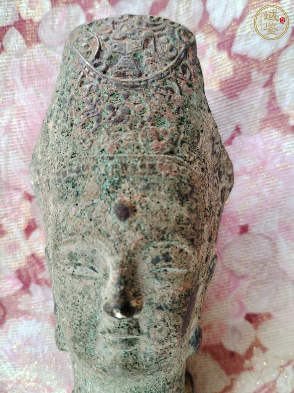 古玩銅器佛首印真品鑒賞圖