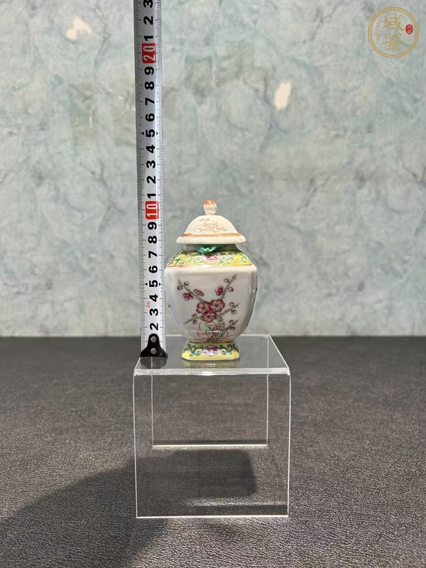 古玩陶瓷民國粉彩蓋罐真品鑒賞圖