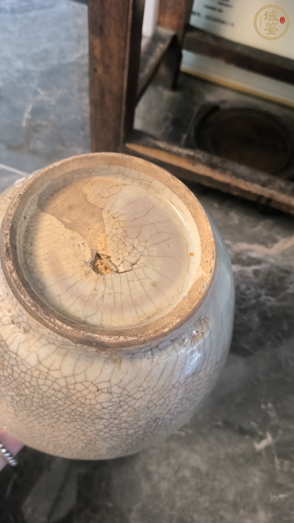 古玩陶瓷哥釉蓋罐真品鑒賞圖