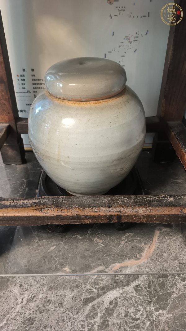古玩陶瓷哥釉蓋罐真品鑒賞圖