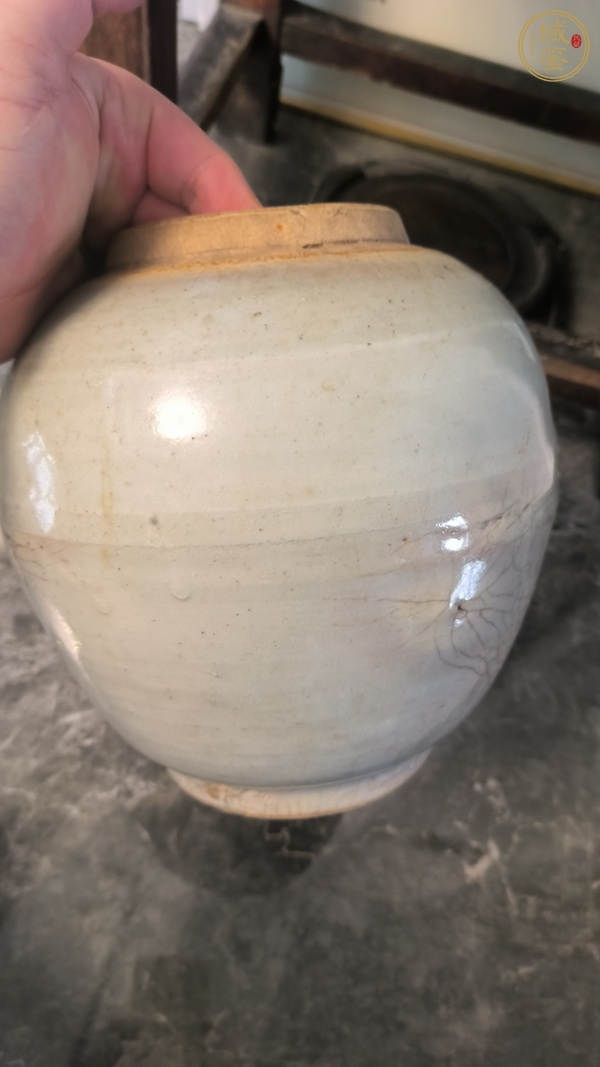 古玩陶瓷哥釉蓋罐真品鑒賞圖