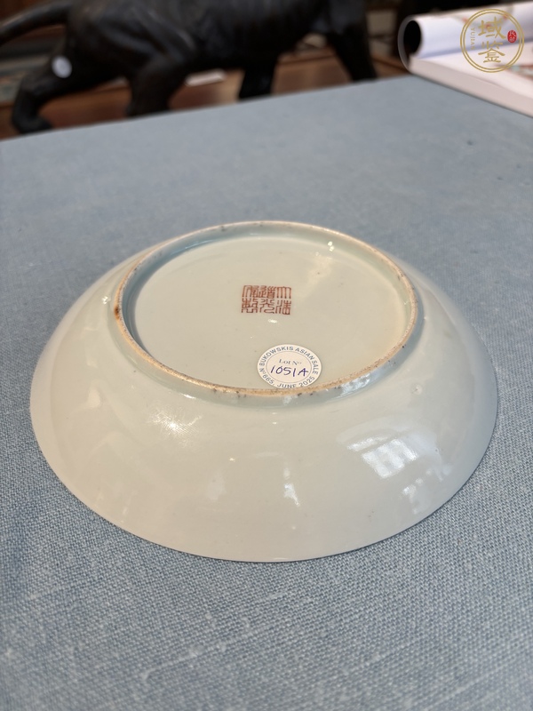 古玩陶瓷人物盤真品鑒賞圖
