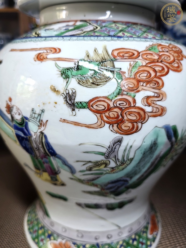 古玩陶瓷粉彩人物故事紋將軍罐真品鑒賞圖