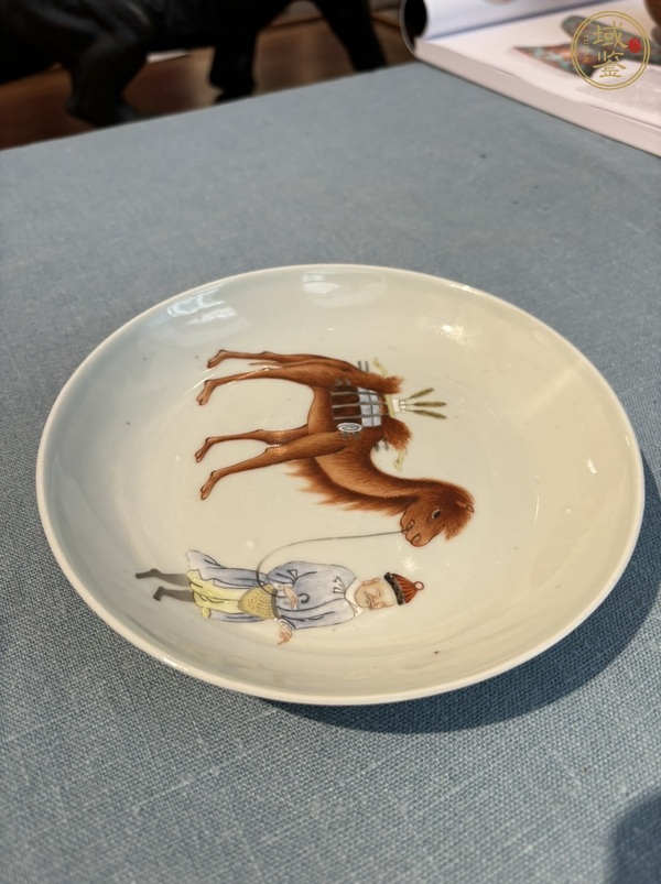 古玩陶瓷人物盤真品鑒賞圖