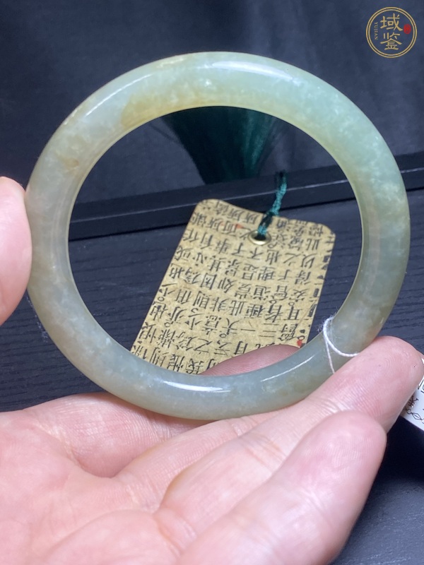 古玩玉器天然翡翠手鐲真品鑒賞圖