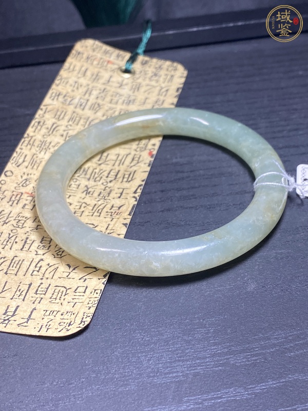古玩玉器天然翡翠手鐲真品鑒賞圖
