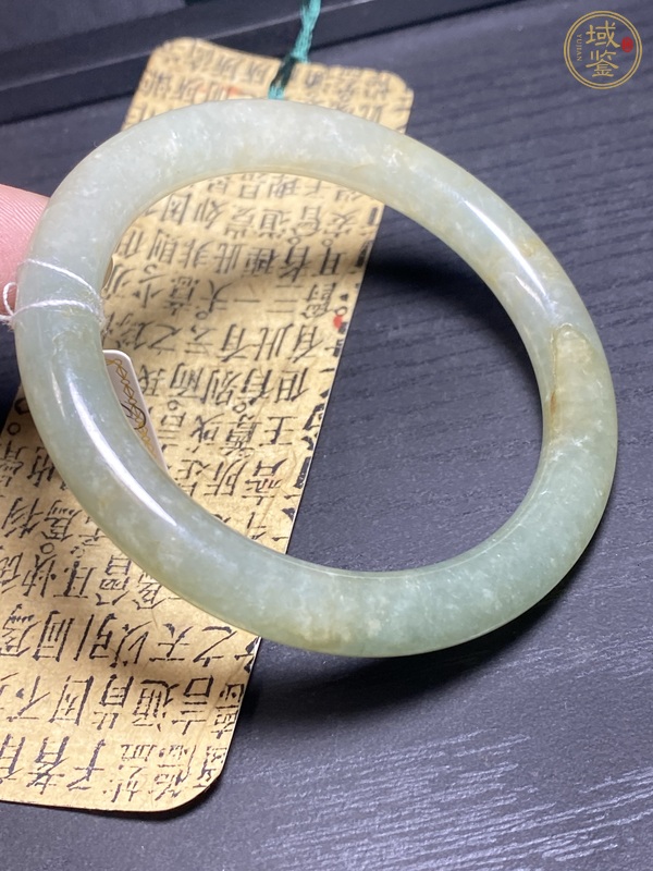 古玩玉器天然翡翠手鐲真品鑒賞圖