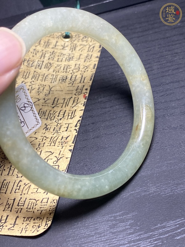 古玩玉器天然翡翠手鐲真品鑒賞圖