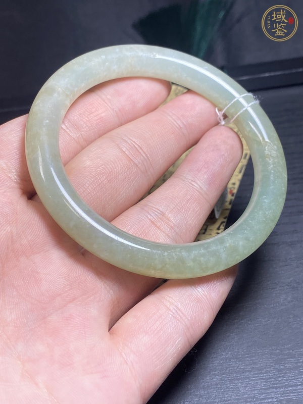 古玩玉器天然翡翠手鐲真品鑒賞圖