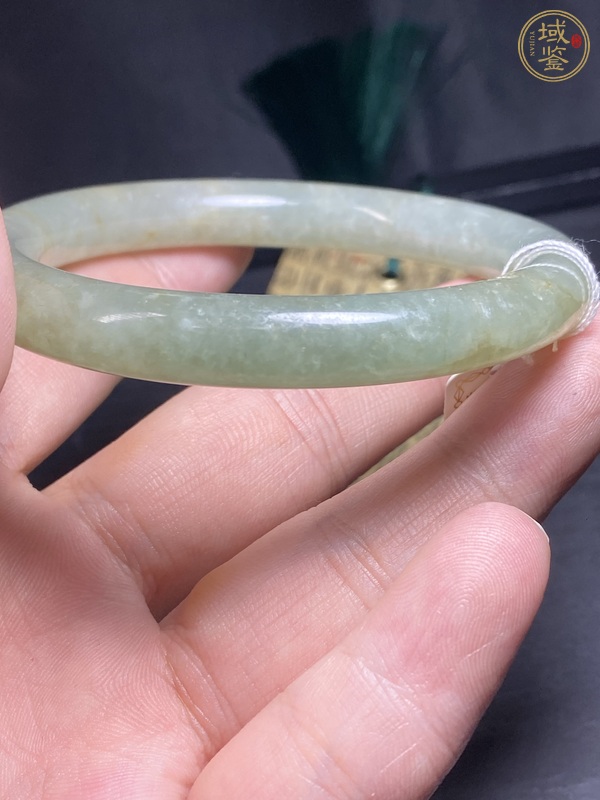 古玩玉器天然翡翠手鐲真品鑒賞圖