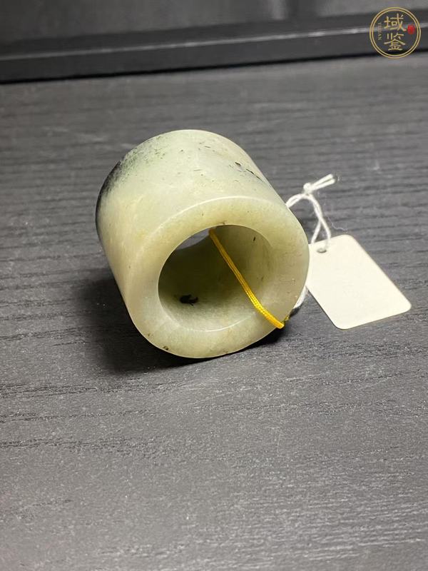 古玩玉器獨山玉雕“素紋扳指”真品鑒賞圖