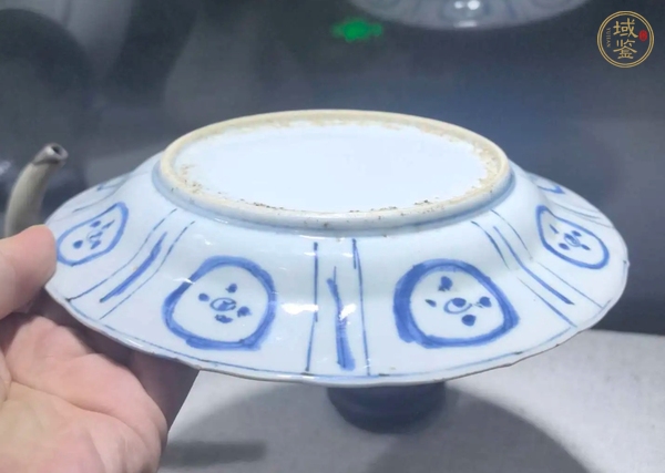 古玩明萬歷青花花鳥盤真品鑒賞圖