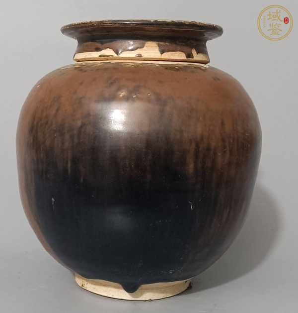 古玩陶瓷紫金釉蓋罐真品鑒賞圖