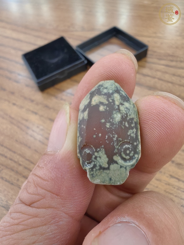 古玩玉器瑪瑙仿古“蟬形墜”真品鑒賞圖