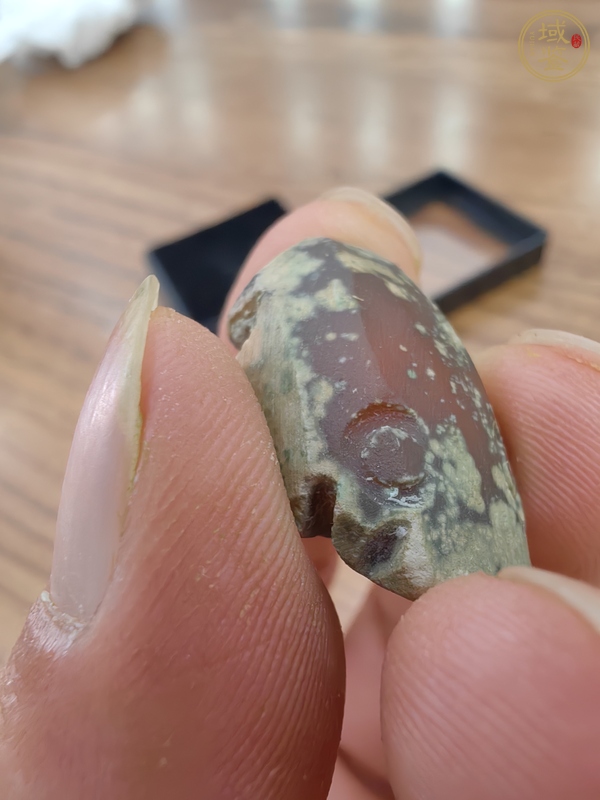 古玩玉器瑪瑙仿古“蟬形墜”真品鑒賞圖