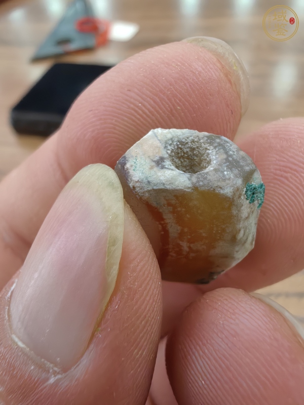 古玩玉器高古瑪瑙珠真品鑒賞圖