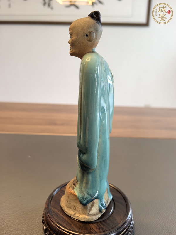 古玩陶瓷晚清石灣窯仙官造像真品鑒賞圖