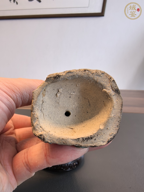 古玩陶瓷晚清石灣窯仙官造像真品鑒賞圖