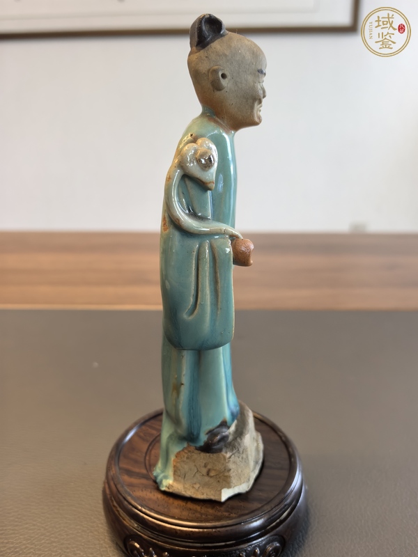 古玩陶瓷晚清石灣窯仙官造像真品鑒賞圖