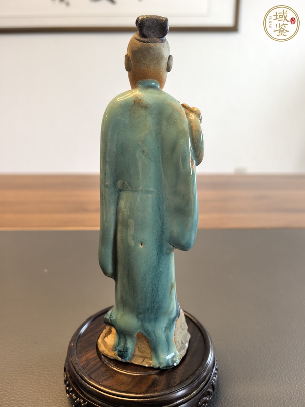 古玩陶瓷晚清石灣窯仙官造像真品鑒賞圖