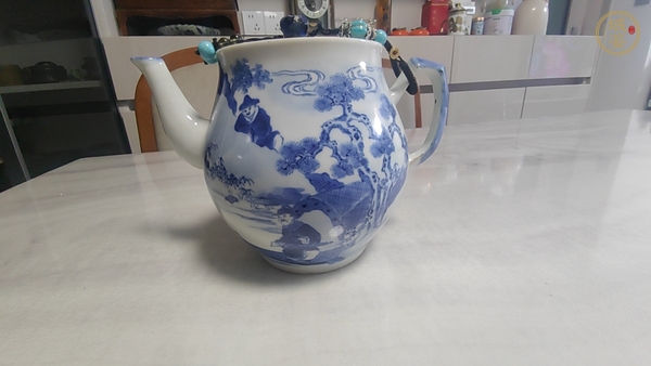 古玩青花壺真品鑒賞圖
