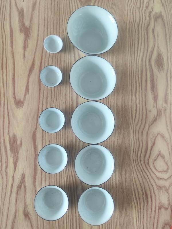 古玩陶瓷清代青花馬蹄杯套杯拍賣，當前價格20000元