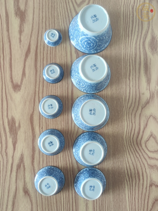 古玩晚清馬蹄杯真品鑒賞圖