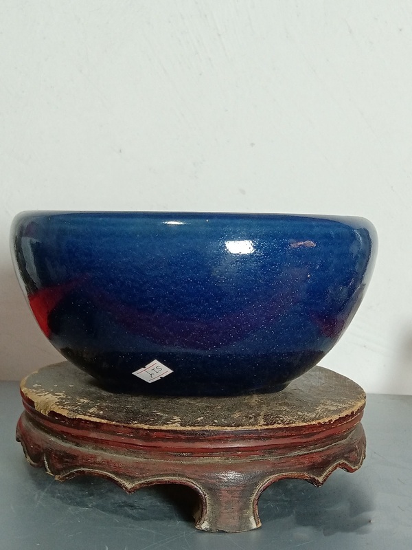 古玩轉賣清中期霽藍釉香爐拍賣，當前價格268元
