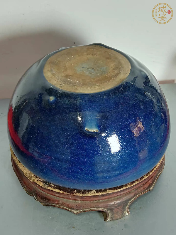 古玩陶瓷霽藍釉香爐真品鑒賞圖