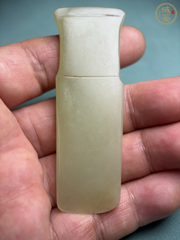 古玩商代黃玉柄型器真品鑒賞圖