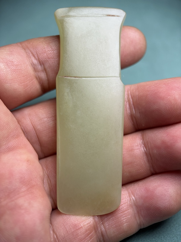 古玩轉(zhuǎn)賣商代黃玉柄型器拍賣，當前價格28000元