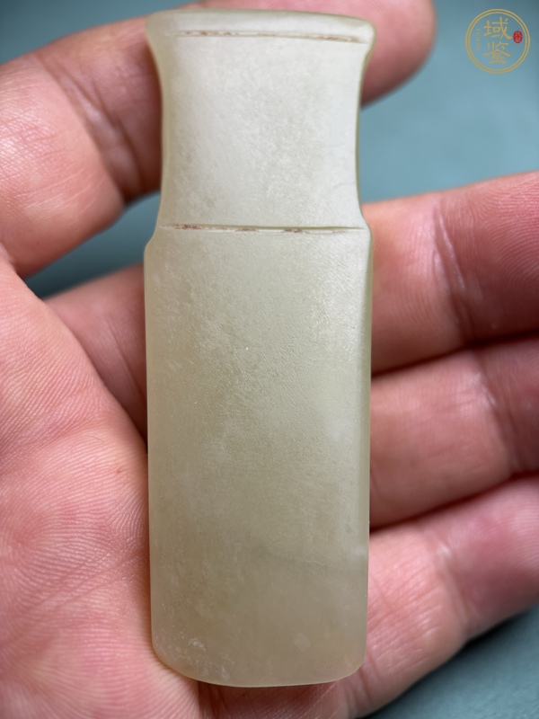 古玩玉器商代黃玉柄型器真品鑒賞圖